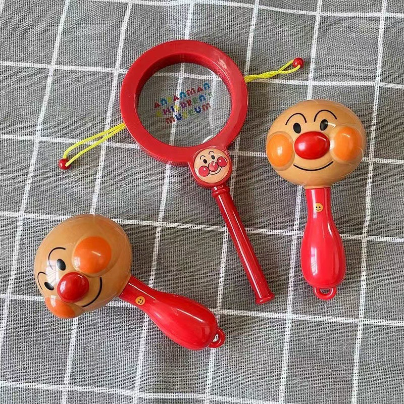 Японская погремушка, маракасы для младенца, игрушка, Анпанмен