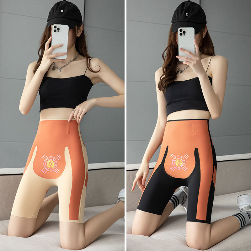 High-Waisted Five-Point Shorts for Women, Tummy Control and Butt-Lifting Shark Pants, Anti-Exposure Seamless Shorts