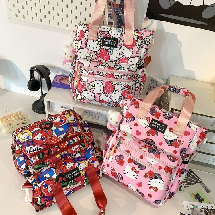 Capacious genuine nylon cute one-shoulder bag