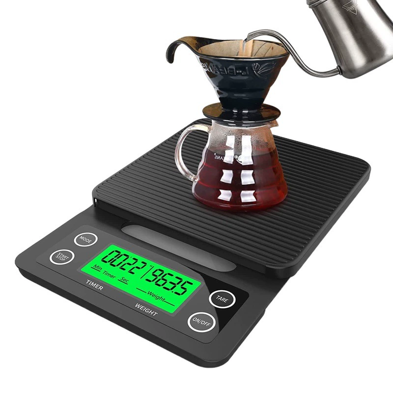 Электронные весы для кофе с таймером для ручного заваривания, умные кухонные весы, весы для измерения в граммах, весы для продуктов, специально для кофе.