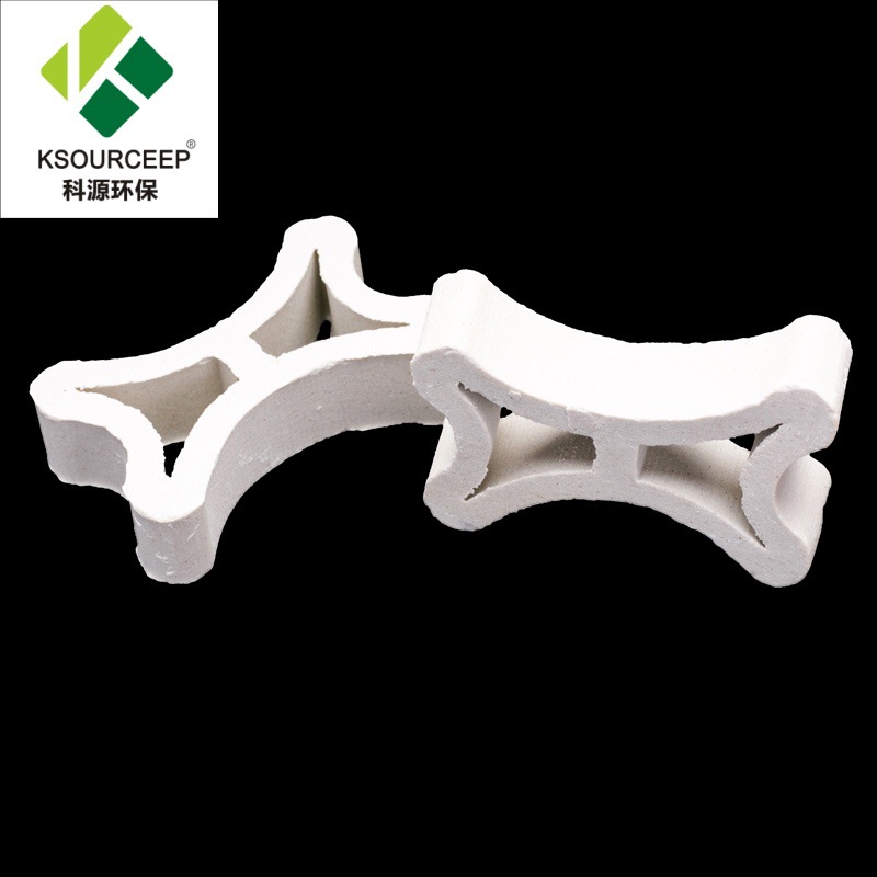 科源环保 现货供应多规格陶瓷填料耐酸耐碱陶瓷蝴蝶环填料