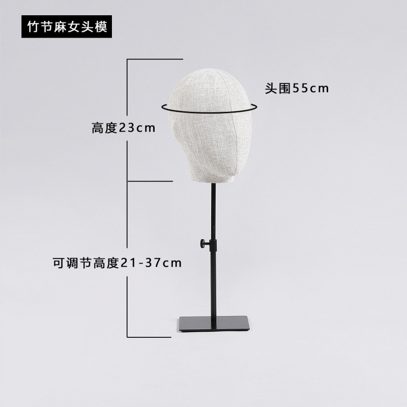 Sombreros de bambú, muñecas de cabeza, accesorios, tiendas de ropa, pelucas para hombres y mujeres, joyas de cabeza, muñecas de cabeza, estantes de exhibición, estantes de ventanas image 8