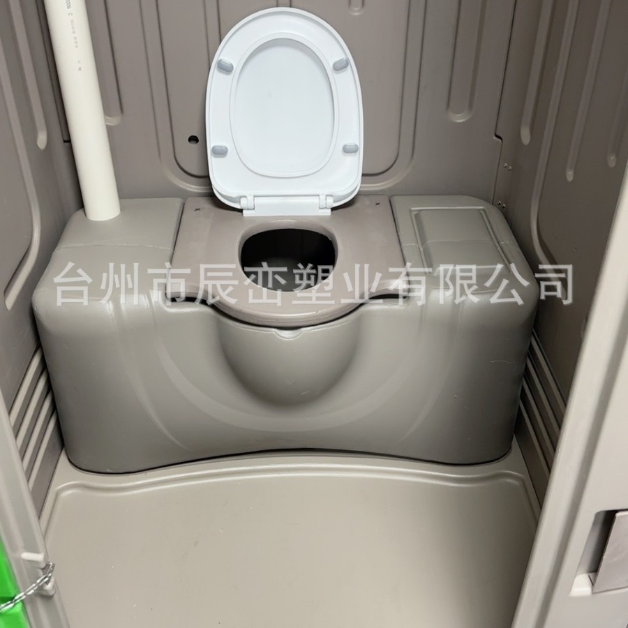 出口坐便式移动厕所直排水冲蹲便式配陶瓷马桶塑料移动厕所座便式