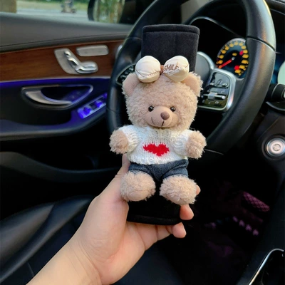 Seat belt shoulder pad – cute cartoon safety belt protective - upgraded-standing-bear-4-ice-silk-safety-belt-shoulder-pads