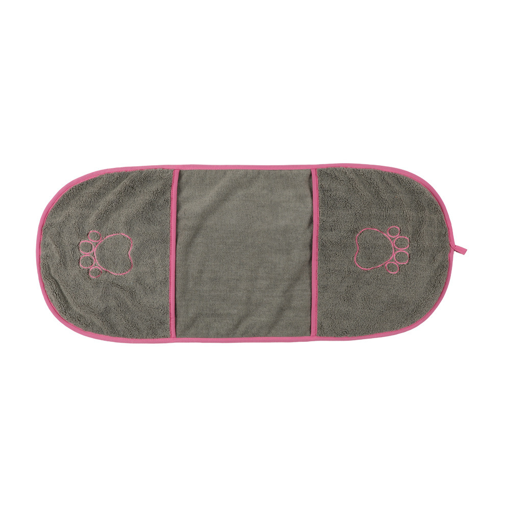 Fábrica transfronteriza especializada en exquisitas toallas absorbentes para mascotas bordadas, toallitas de bolsillo para baño de perros suaves y amigables con la piel.
