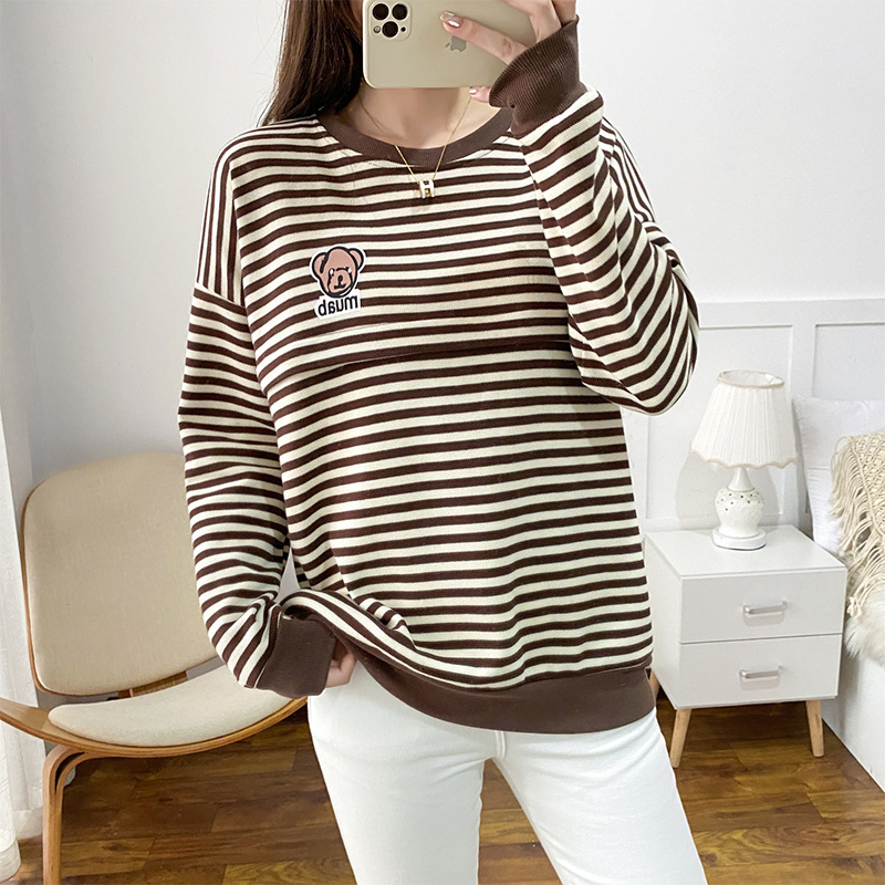 授乳服秋の外着辛いお母さんの産後妊婦の授乳上着春秋服の外着哺乳服のコート|undefined
