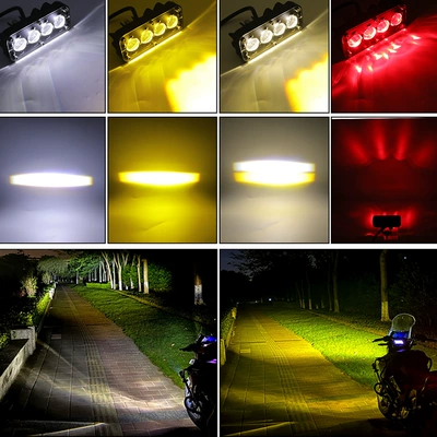 İşçi projektorları amber motorcycle light, ultra-bright off-road