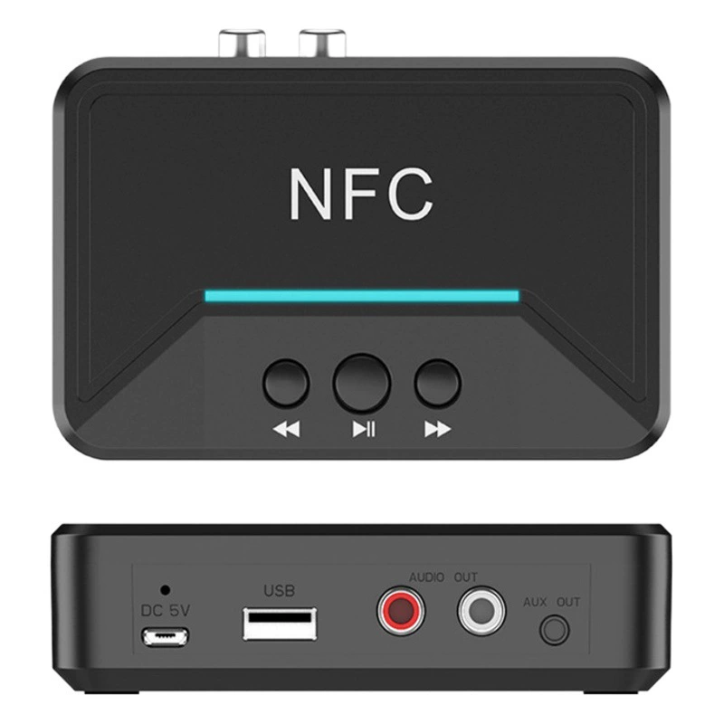 NFC Bluetooth приемник Bluetooth 5,0 адаптер беспроводной аудиоприемник USB/RCA мульти-выход