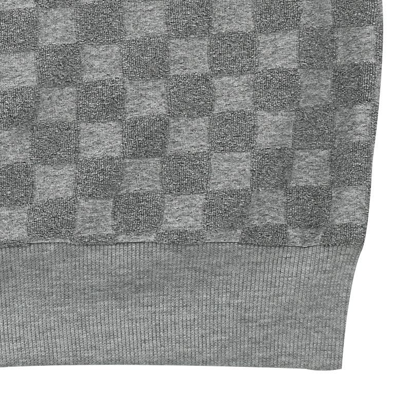 751g Weight Long Sleeve Sleeve Length Cotton Blend, Polyester Fabric Type Pants Sets Sets Type 2 Pieces Set Quantity Casual Occasion Round Neck Neckline Regular Fit Fit Type Plaid Pattern Winter, Autumn Season Men's Gender Streetwear Style Men's Autumn And Winter Jacquard Checkerboard Long-sleeved Trousers Sets  Men's Clothing 14