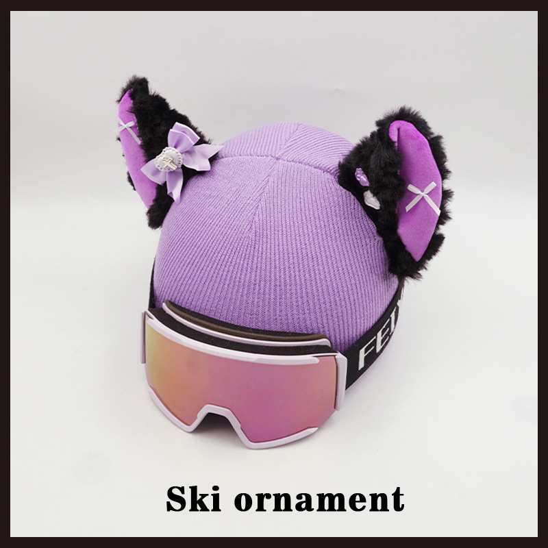 Helmet Cover Gliding Stereo Big Ear Ski Hat Snowboard Decoration