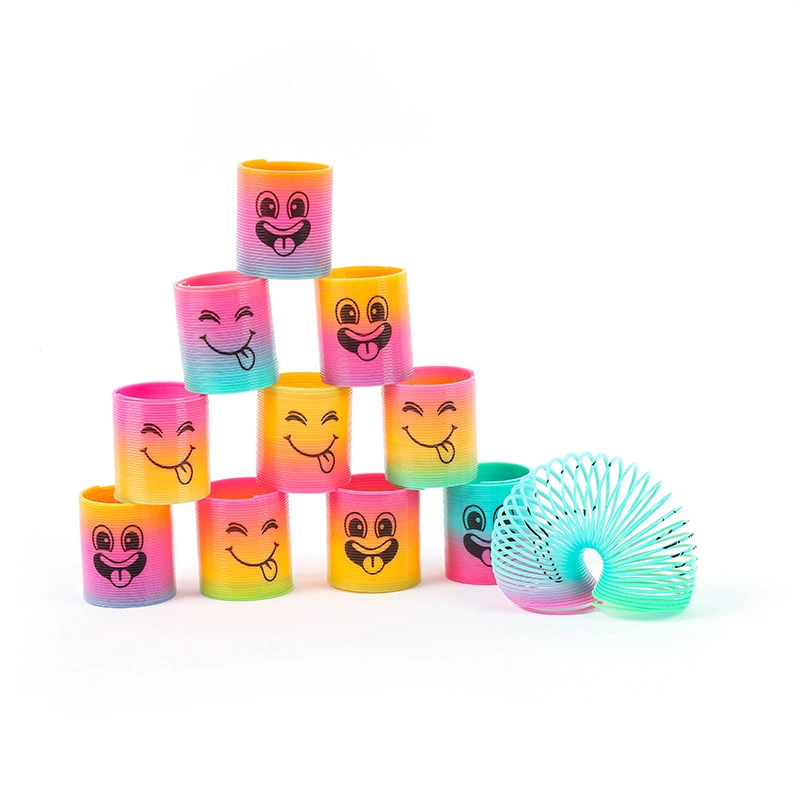 Радужный слинки, игрушка дженга, эластичное кольцо, ностальгия