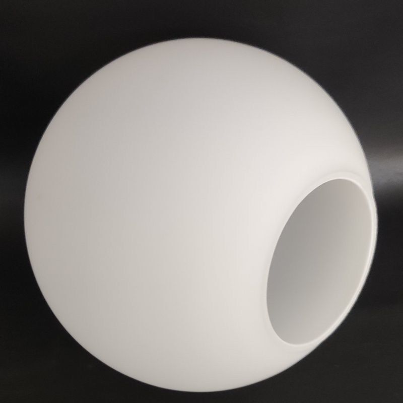 Single-Mouth Round Ball Milky White Frosted Glass Lampshade Accessories Lamp Shell Bedside Table Lamp Chandelier Round One-Piece Drop Shipping Ld