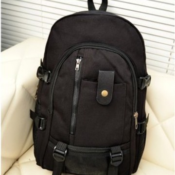 Directo de fábrica casual Deportes hombres mochila de lona mochila de estudiante de secundaria mochila de viaje al aire libre