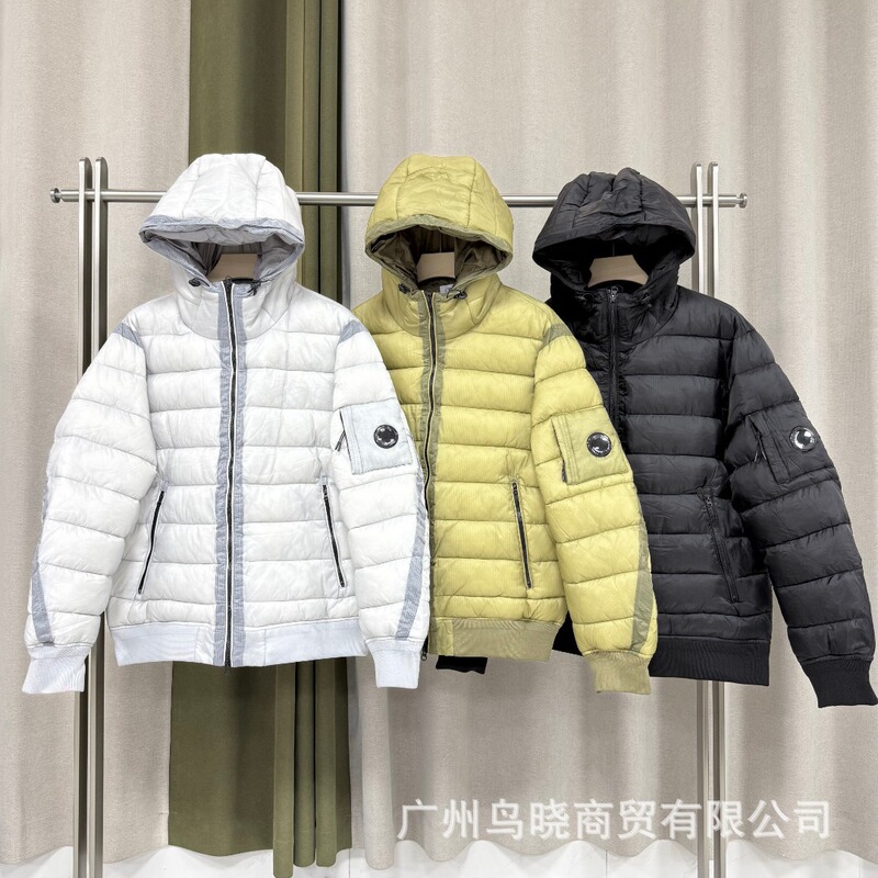 Cross-Border Foreign Trade Cp Company Hooded Jacket with Lens Flap Pocket, Lightweight Cotton Coat, Unisex, European and American Street Fashion Cross-Border Foreign Trade Cp Company Hooded Jacket with Lens Flap Pocket, Lightweight Cotton Coat, Unisex, European and American Street Fashion