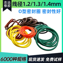 线径1.2/1.3/1.4橡胶密封圈丁腈o型圈硅胶圈氟橡胶圈全氟醚O型圈
