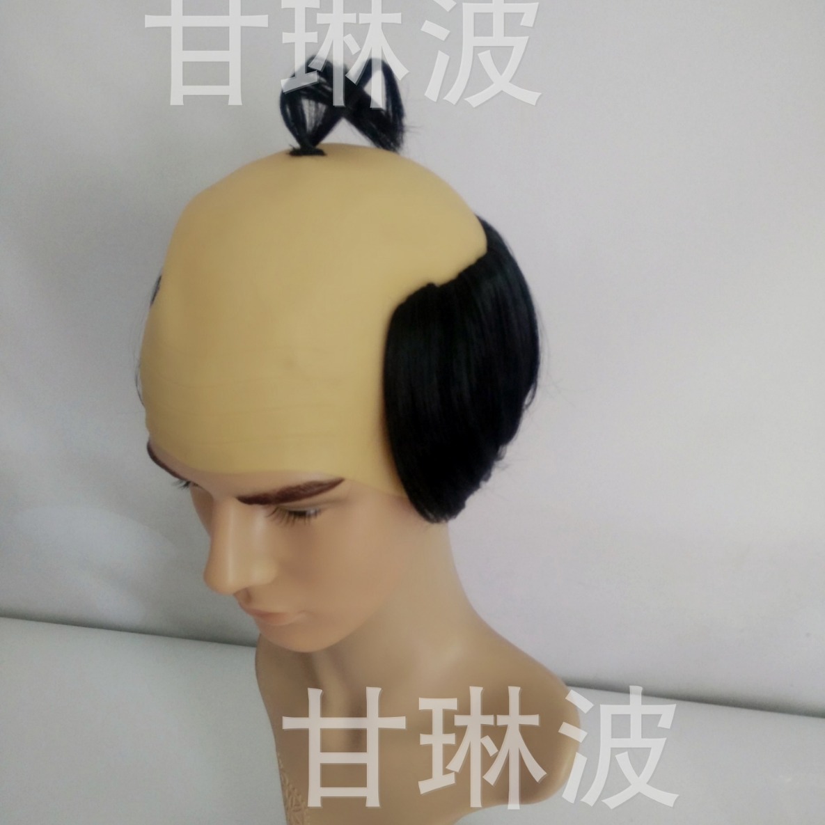 Peluca de Guerrero Calvo vinilo divertido peluca una Peluca de pelo Bar etapa rendimiento tocados