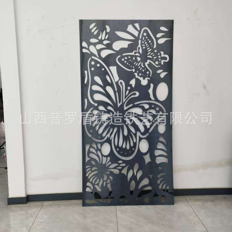 CNC cut fence villa gate school garden hollow iron privacy fence courtyard art background wall