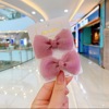 Hairgrip with bow, hair accessory for princess, floral print, wholesale