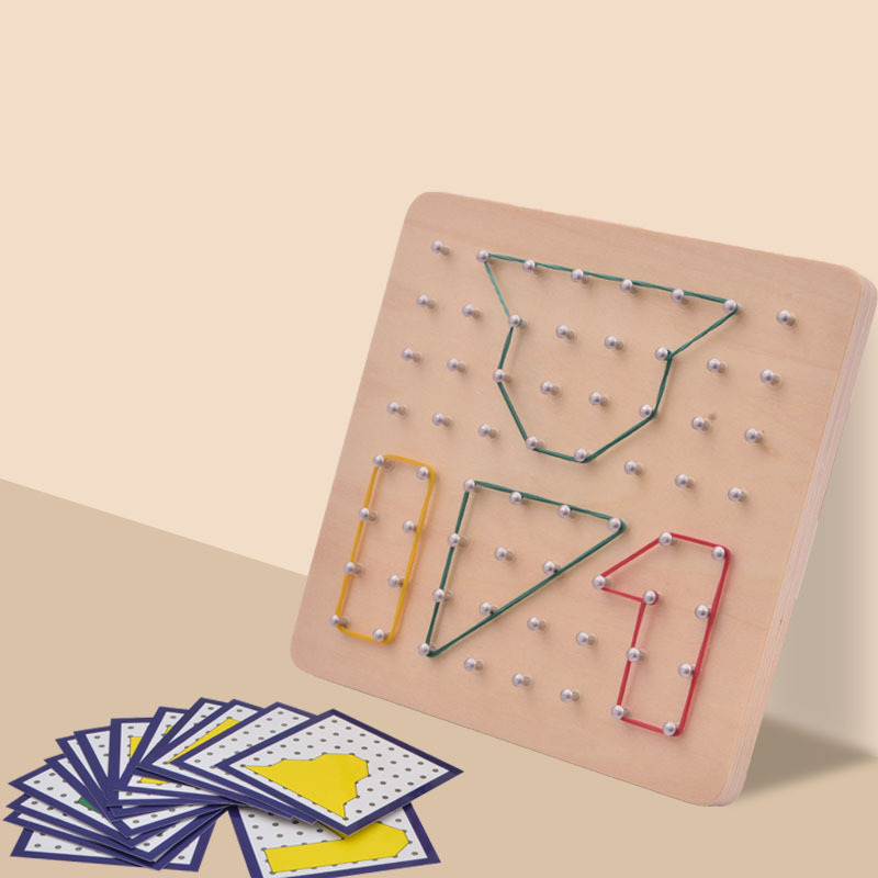 Juguetes de tablero de clavos personalizados Montscream Geometría Educación temprana Educación infantil Desarrollo de matemáticas