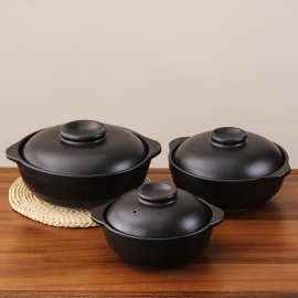 砂锅家用炖锅燃气耐高温干烧煲仔饭煤气灶专用陶瓷煲汤商用沙锅煲