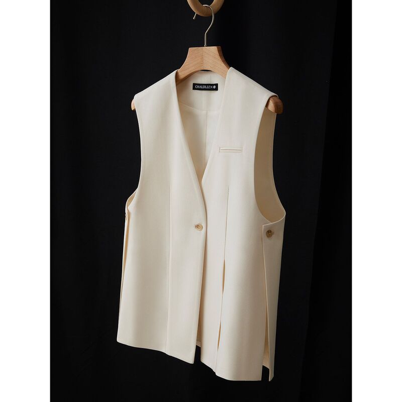European high-end women's suit vest jacket, 2026 spring new model, popular online sensation, high-end sleeveless vest European high-end women's suit vest jacket, 2026 spring new model, popular online sensation, high-end sleeveless vest