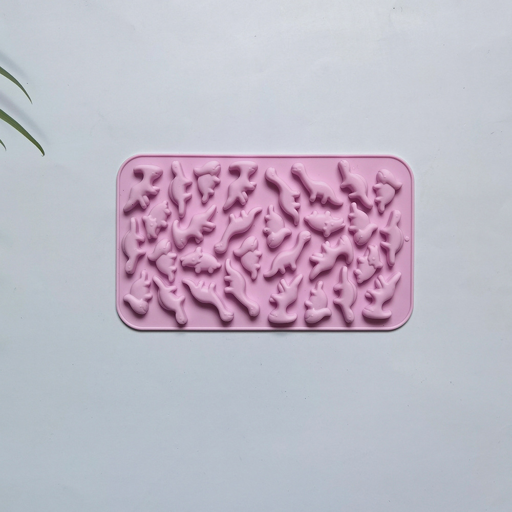 30 pequeños dinosaurios 4 molde de silicona pastel helado pudín molde de postre jabón utensilios