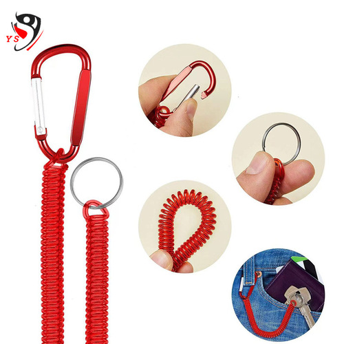 Spinning wire spring wire loss leader fishing rod protective rod wire multi-color spinning clamp control fishing tool loss leader