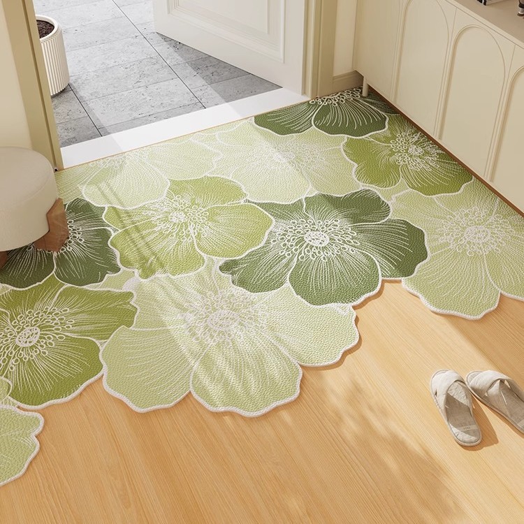Floor Mat 2025 New Entry Floor Mat Pvc Scrubbable and Cuttable Home Entrance Leather Foot Mat