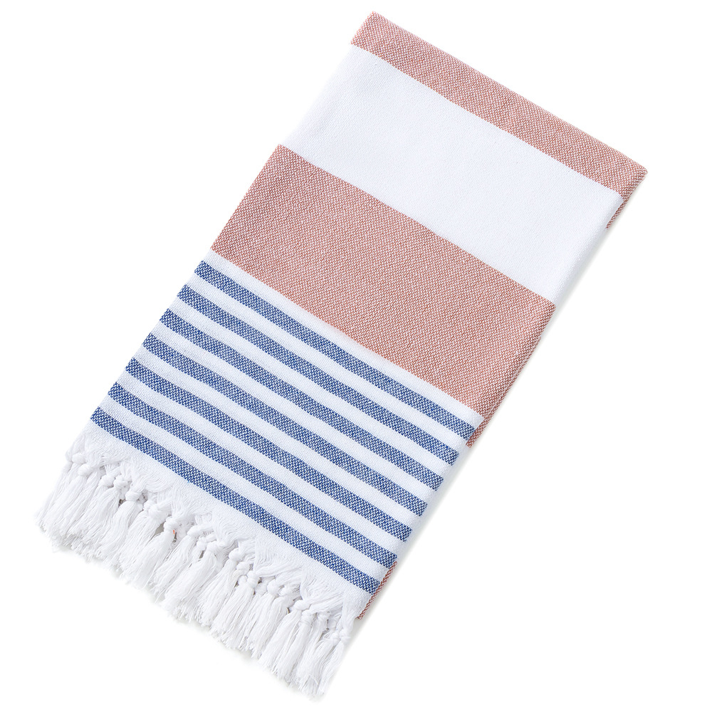 블루 + 다크 브라운