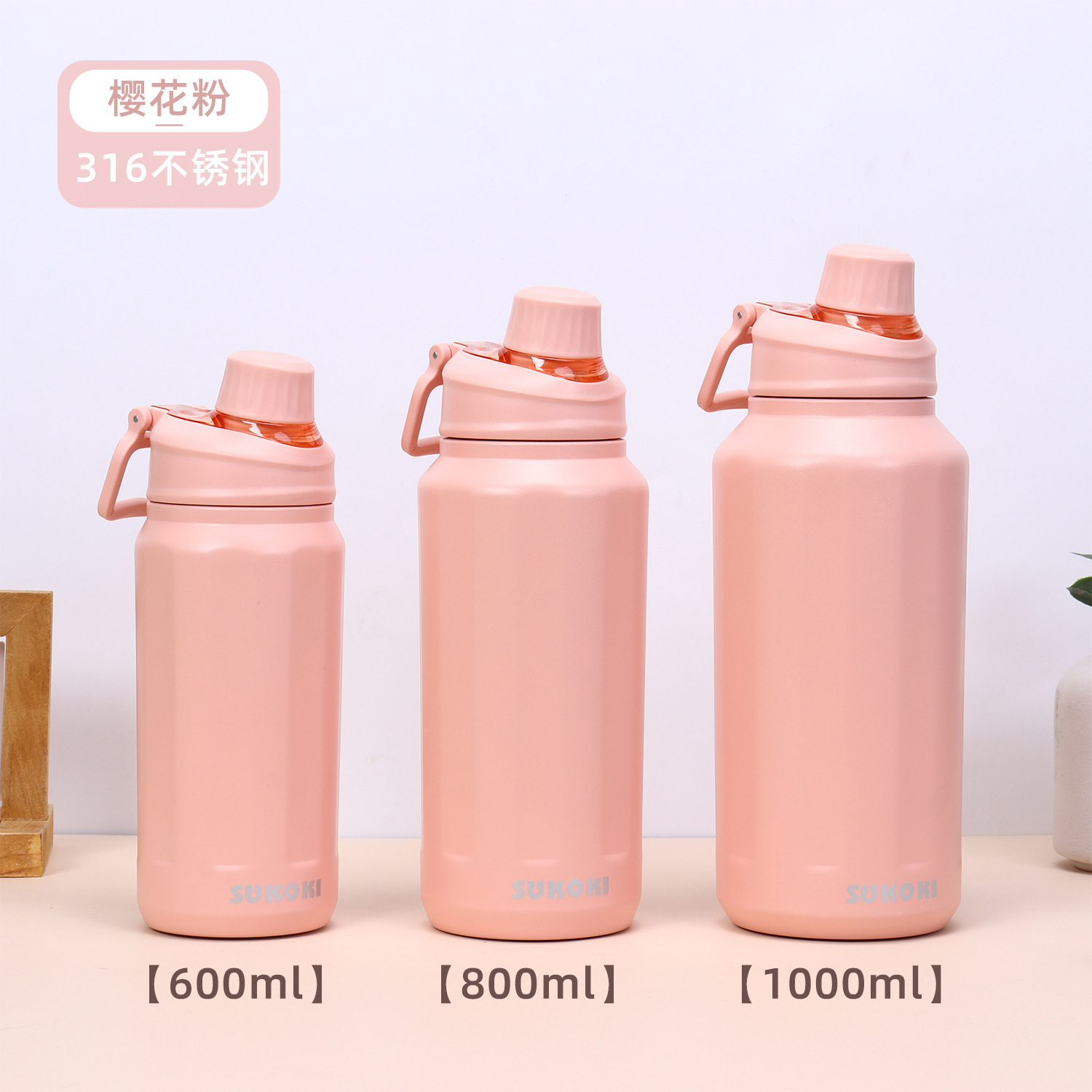 Hervidor térmico 316 acero inoxidable gran capacidad botella deportiva viaje automóvil uso exterior