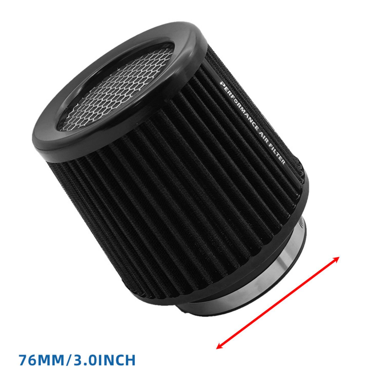 63 76 80 89 101mm car cold intake modified mushroom head air filter engine filter