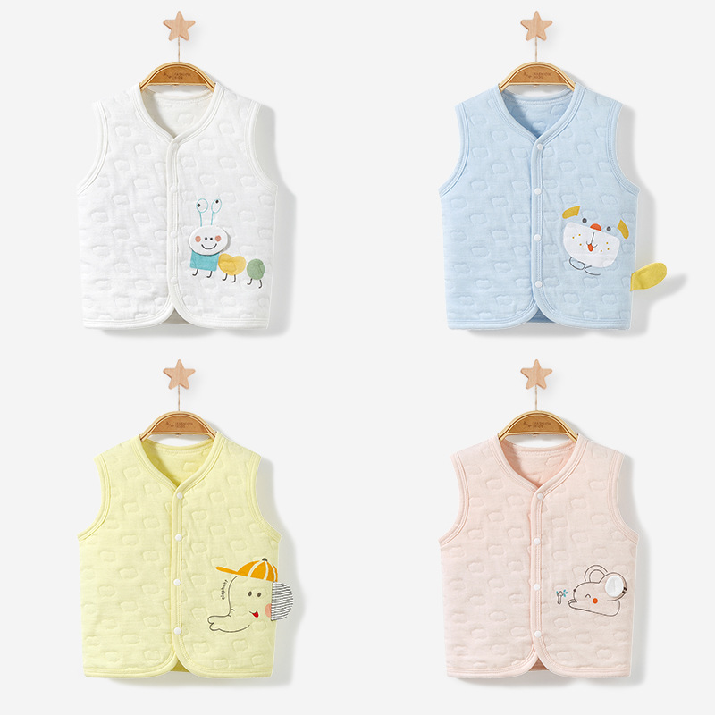 Chaleco DE LOS NIÑOS Primavera, Otoño e Invierno bebé recién nacido acolchado cálido otoño ropa niños y niñas desgaste exterior chaleco bebé chaleco