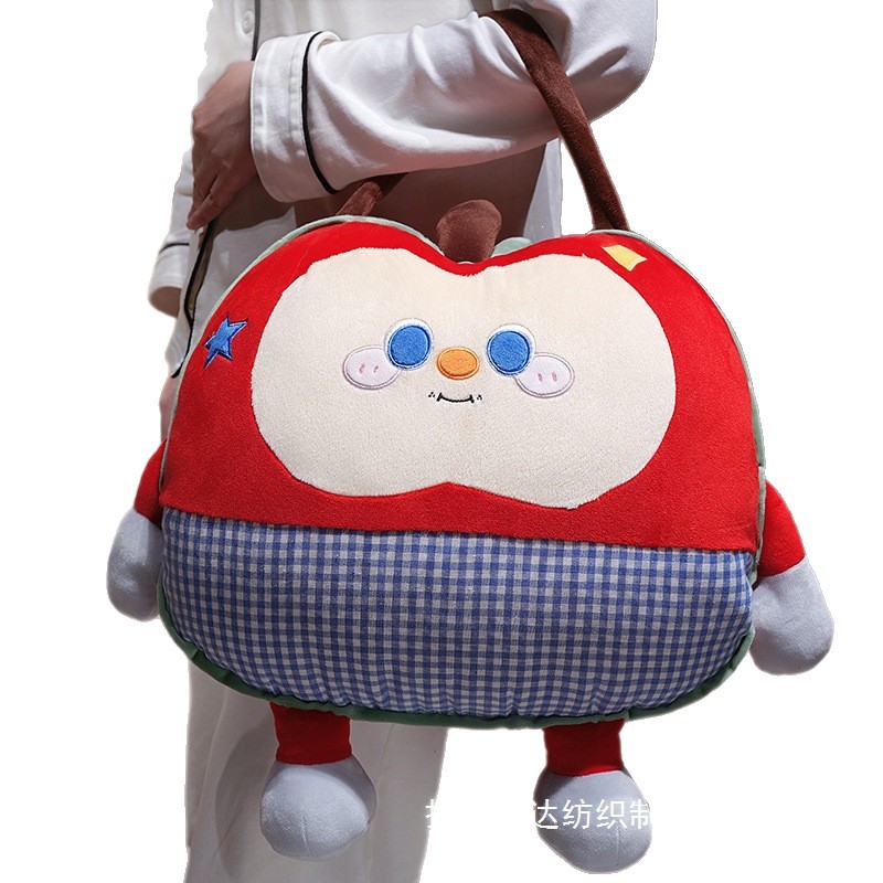 Manzana de dopamina almohada de mano manta siesta de oficina 2 - en - 1 niñas dormir colchón cojín de coche