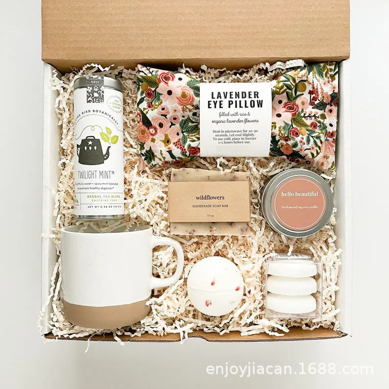 Creative Gift Mug, Handmade Soap, Comfortable Shower Care, Spa, Christmas Cross-Border Set, Fragrance Gift Box