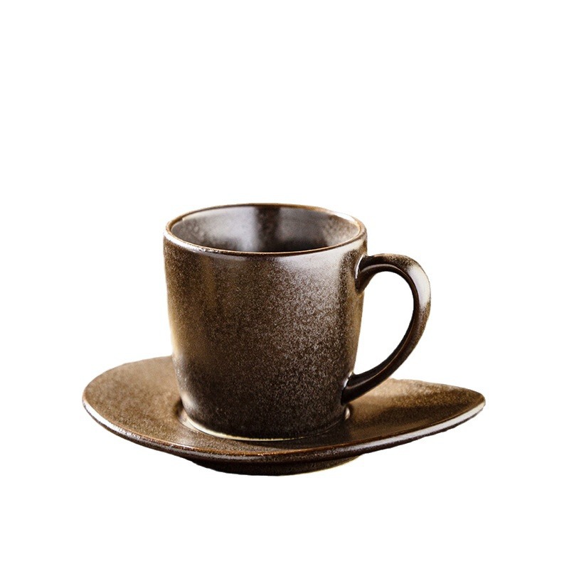 Transfronterizos de almacenamiento de tierra horno europeo alemán taza de café plato de pequeña capacidad taza de café espresso italiano taza de café vintage