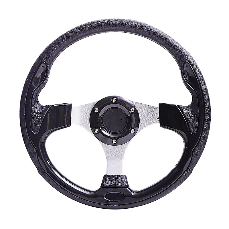 Racing Style | Universal Steering wheel - jg-5156-silver-black