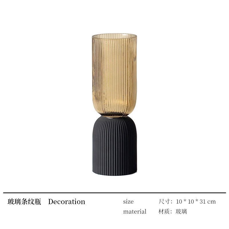 匠十三 Modern light luxury model room living room TV display large flat glass ornaments