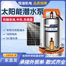 太阳能不锈钢潜水泵ZQB家用小型12V24V48V72V电瓶车农田灌溉水泵