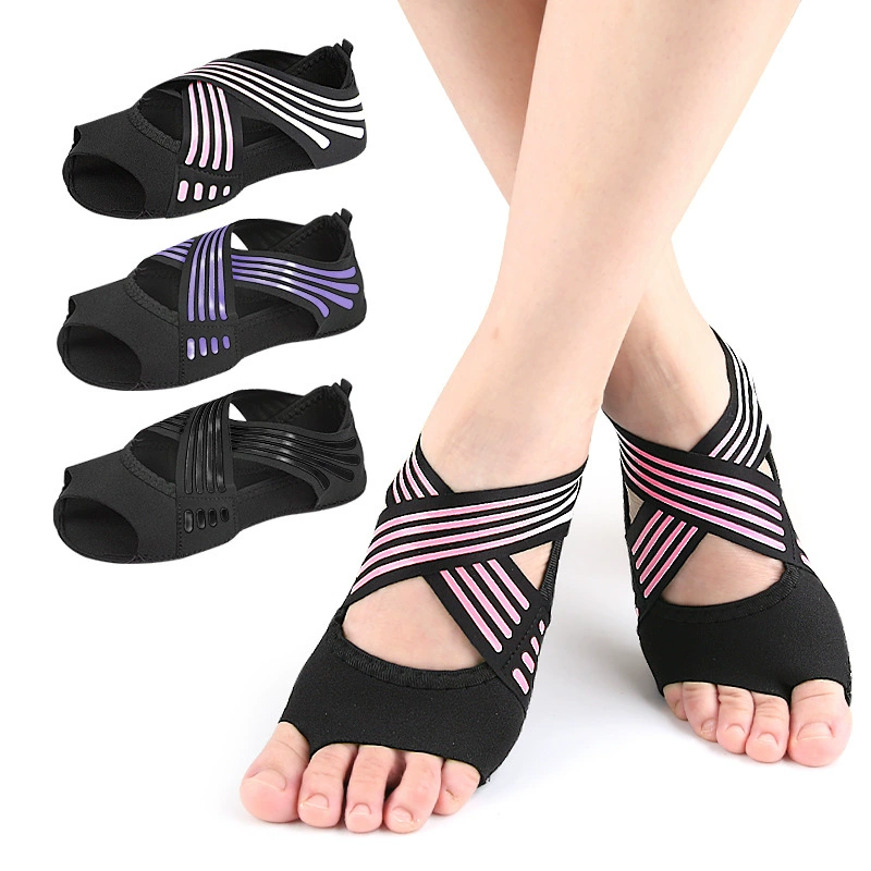 Женская обувь для йоги с мягким дном тонкая и нескользкая обувь для танцев с пятью пальцами
