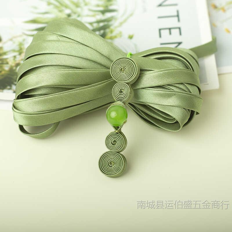 旗袍白盘扣彩色玉石葫芦手工编织布扣国新风中式礼服婚纱DIY辅料