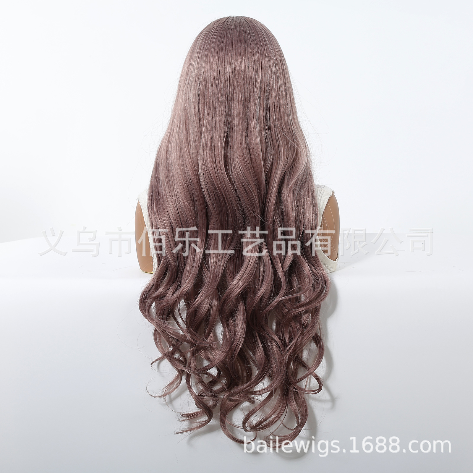 Peruca púrpura, cabello rizado largo, 30 pulgadas de fibra química, cabello de mujer, Europa y América al por mayor multicolor opcional