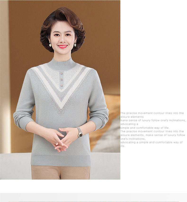 E5897 890K ÁO LEN NỮ TAIRYA MÙA XUÂN THU ĐÔNG TRUNG NIÊN DÀY ẤM THỜI TRANG NỮ G03 SẢN PHẨM MỚI