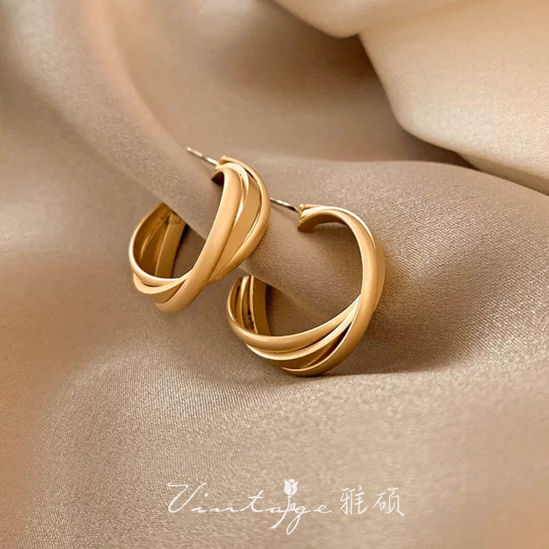 골드 불규칙 귀걸이