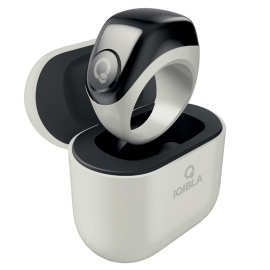 智能戒指 J01配三个可更换指环托 可存电充电盒smart 蓝牙计数器