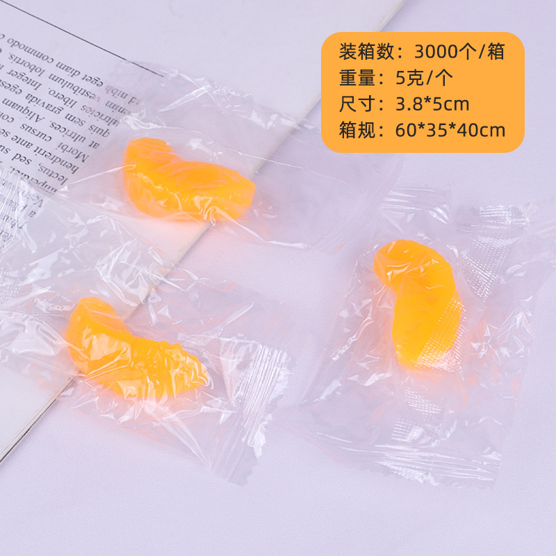 Simulación creativa de pétalos de naranja amasar música fruta artefacto de descompresión naranja juguete de ventilación divertido juego de comida accesorios de bricolaje