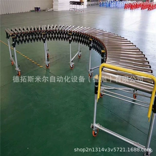 手推式无动力传动滚筒线不锈钢伸缩拐弯输送机型号多样欢迎定制