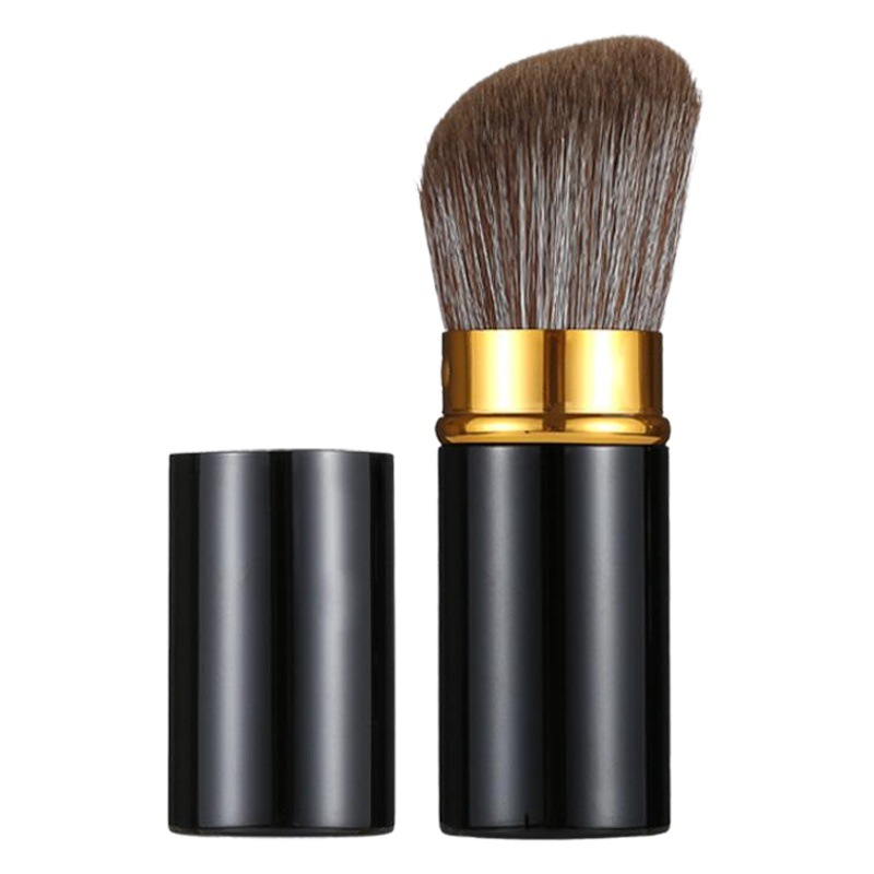 Nuevo portátil solo grande retráctil cepillo suelto rubor cepillo maquillaje polvo reparación cepillo herramientas de maquillaje