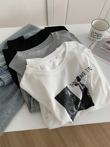 BF Harajuku Style Laiser Tensi Sunscreen T-shirt for Women Lazy Korean Loose Large Version Summer Long Sleeve Air Conditioning Shirt Thin