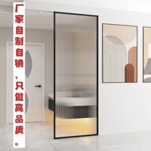 玻璃隔断屏风简约现代入户客厅卫生间洗漱台铁艺不锈钢办公区批发