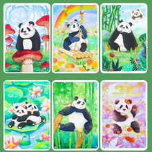 熊猫铁皮装饰画国宝磁吸铁艺挂饰卧室墙壁悬挂画旅行纪念品伴手礼